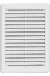 HACO Mřížka 175x250mm větrací se síťovinou plastová bílá 0317