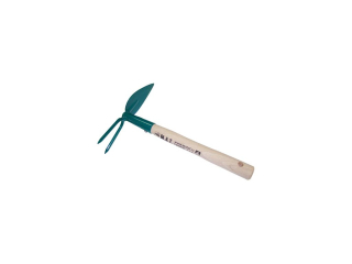 Okopávačka srdíčko 2 hroty s násadou 24 cm – český výrobek