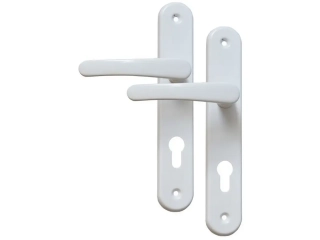Kování MICHAELA – klika + klika, klíč rozteč 90 mm, bílé
