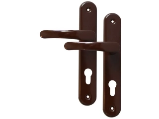 Kování MICHAELA – klika + klika, FAB, rozteč 72 mm, kov, hnědé