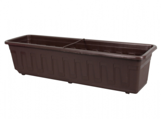 Truhlík GARDEN plastový s dezénem 50cm hnědý PLASTKON