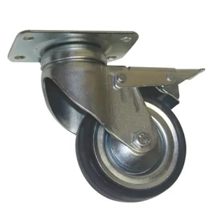 Kolečko otočné s brzdou 100 mm / 60 kg nosnost