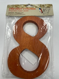 Číslo 8 velké rezaté – výška 180 mm