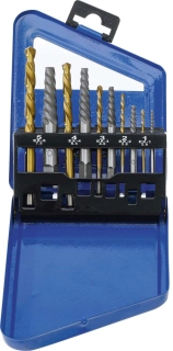 BGS Technic Vytahováky zalomených šroubů včetně vrtáků 2 ÷ 7,5 mm (Sada 10 dílů) 6780