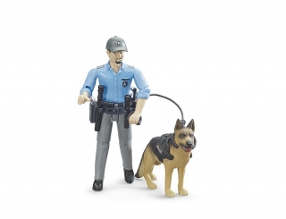 BRUDER 62150 bworld figurka policista pes BR 62150