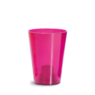 Květináč na orchidej COUBI ORCHID růžový transparentní 13cm DUS130P-CPR9