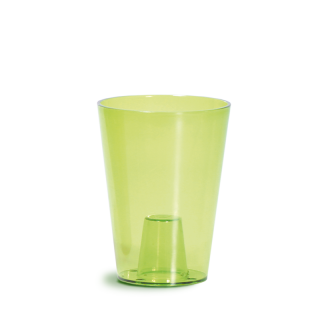 Květináč na orchidej COUBI ORCHID zelený transparentní 13cm DUS130P-CPY2