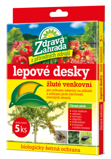 Zdravá zahrada Lepové destičky žluté na mšice 5ks
