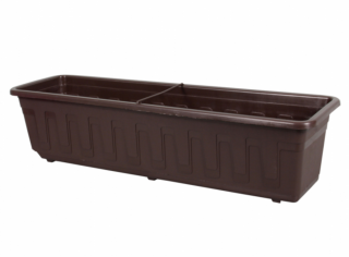 Truhlík GARDEN plastový s dezénem 80cm hnědý PLASTKON