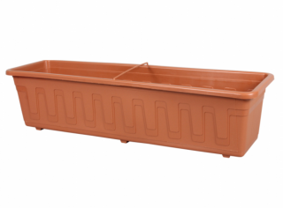 Truhlík GARDEN plastový s dezénem 100cm terakota PLASTKON