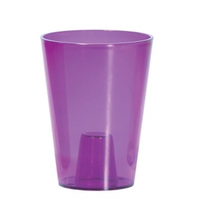 Květináč na orchidej COUBI ORCHID fialový transparentní 13cm DUS130P-CPRB