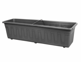 Truhlík GARDEN plastový s dezénem 60cm antracit PLASTKON