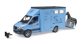 BRUDER 2674 MB Sprinter přeprava zvířat + 1kůn BR 2674