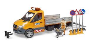 BRUDER 2677 MERCEDES BENZ Sprinter komunál s řidičem a příslušenstvím BR 2677