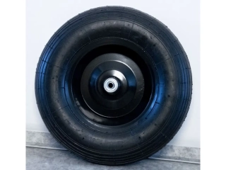 Kolo náhradní nafukovací 4.00–8 s plechovým diskem, průměr 390 mm, nosnost 130 kg