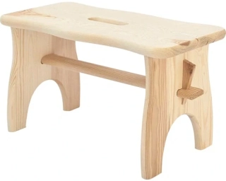 Stolička 38 x 19 x 21 cm, nosnost 100 kg dřevěná borovice