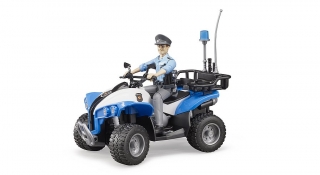 BRUDER 63010 Modrá ČTYŘKOLKA POLICIE BR 63010