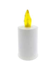 Svíčka LED BC 173 bílá /žlutý plamínek