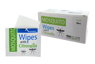 Ubrousky s citronelou Mosquito 50ks TRIXLINE TR C 354