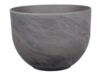 Květník ELARA BASALT keramický d33x24cm šedý NOHEL GARDEN 000633čm