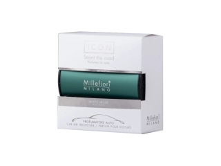 MILLEFIORI ICON Vůně do auta Classic White Musk zelená 29898