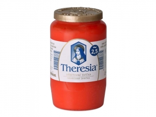 Svíčka hřbitovní 151g /52hod červená Therezia