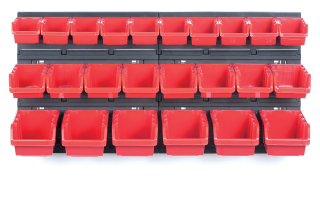 Závěsný panel s 24 boxy na nářadí ORDERLINE 800x165x400 KISTENBERG KOR2-S411/3020