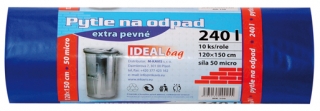 Pytle na odpad 240l 10ks 50my IDEAL bag MK106