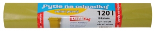 Pytle na odpad 120l 10ks žluté 40my IDEAL bag MK108Y