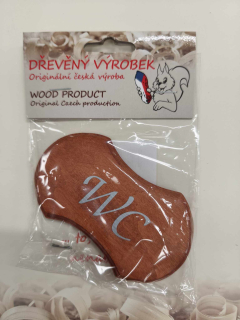Štítek WC rezatý