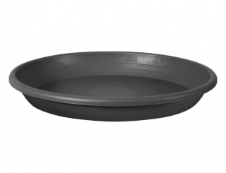 Podmiska pod květník CILINDRO plastová d22cm antracit