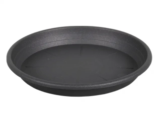 Podmiska pod květník CILINDRO plastová d28cm antracit