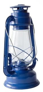 Lampa petrolejová 30cm modrá