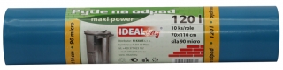 Pytle na odpad 120l 10ks 70x110cm 90m IDEAL