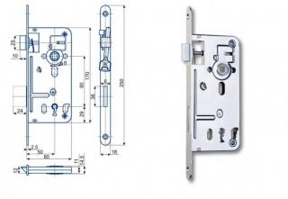 Zámek OK 90/80 P-L Hobes 537C 040110