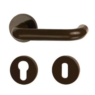 Klika dveřní HOLAR H 01 dělená hnědá