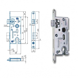 Zámek VL 72/60 P-L Hobes K 105 040006