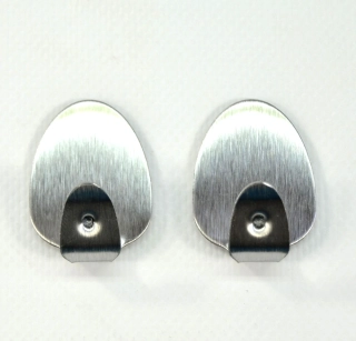 Háčky 2ks nerez samolepící ovál 2ks