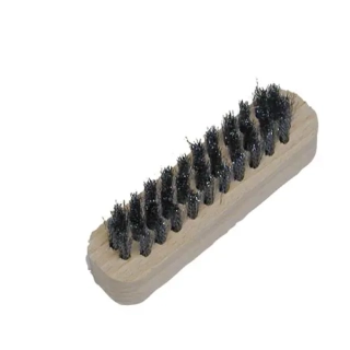 Kartáč na semiš 3řadý, 0,15 mm – dřevěný, KART