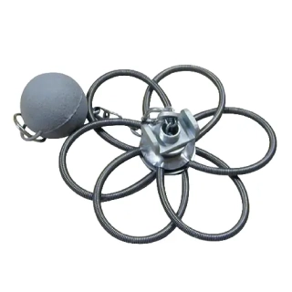 Růžice komínová 130–230 mm, 6 pružin, nerez, se závažím 0,5 kg