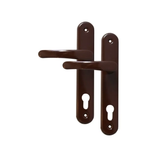 Kování MICHAELA – klika + klika, FAB, rozteč 90 mm, kov, hnědé