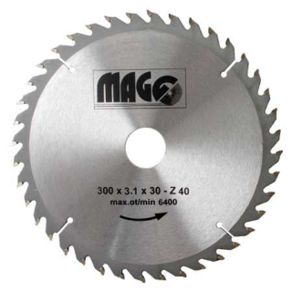 Pilový kotouč 300x3,1x30mm/40 zubů - střídavě šikmé MAGG 9330040