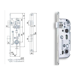 Zámek WC 90/60 P-L Hobes 01-16 040055