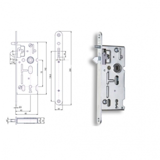 Zámek pro posuvné dveře VL 72/60 Hobes K 106A 040053