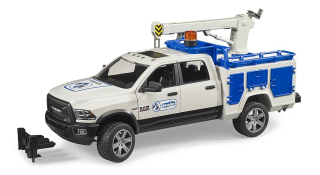 BRUDER 2509 RAM 2500 Servisní vůz s otočným ramenem a majákem