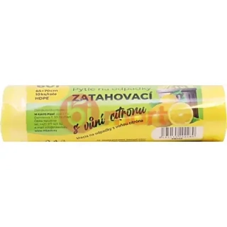 Pytle na odpad 60l 10ks zatahovací vůně CITRON