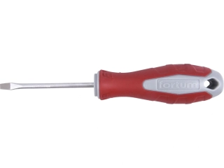 Šroubovák plochý (-) 4x75mm S2 FORTUM 4740104