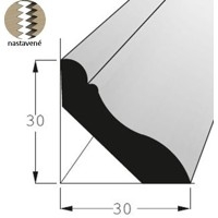 Podlahová lišta P 3030 SM /240 nastavovaná - smrk