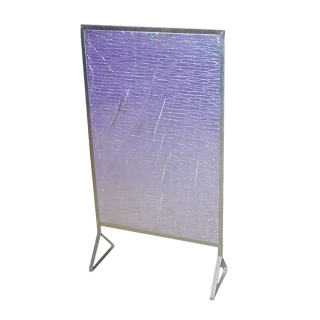 Zástěna za kamna REFLEX 92x 61 cm se stojanem, 95 stupňů Celsia