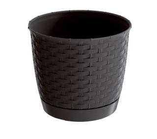 Květináč kulatý RATOLLA ROUND umbra 22 cm DRLO220-440U